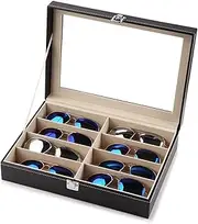 [HAMKVBPR] Sunglasses Storage Box Glasses Storage Box Leather Sunglasses Display Box Eyewear Display Case