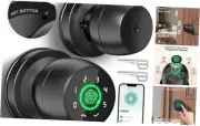 Smart Door Knob with Keypad, Smart Door Lock Fingerprint Door Black&Password