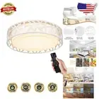 Certified 20W LED Flush Mount Light with Remote - Perfect for Home Ambiance