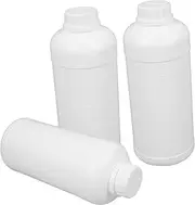 NAMOARLY 3Pcs Bottles Empty Liquid Sample Bottles with Cap Hdpe for Chemical Reagents Laboratory Use and Industrial Applications
