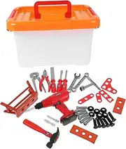Kisangel 1 Set Set Pretend Play Tool Set Educational Kit for Creative Repairing Fun Includes Hammer Screwdriver Wrench More for Developing Skills and Hand Abilities