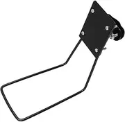 Totority Bicycle Basket Holder Bicycle Work Stands Metal Front Fork Rack Floor Bike Stand Bike Carrier Rack Front Basket Attachment Black Iron