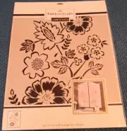 Large Floral Laser Stencil 17" x 21" Stencil/Template Wall Floor Furniture