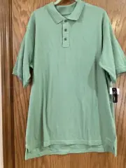 Cabela’s NWT Men’s Spring Green Polo Shirt, XL Tall, Supima Cotton, Short Sleeve