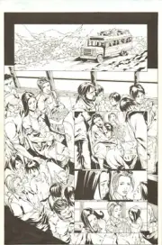 TOMB RAIDER #31, PAGE 1 - ORIGINAL COMIC ART BY POP MHAN / JONATHAN SIBAL