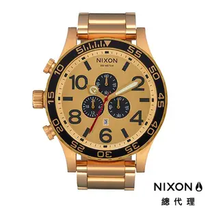 NIXON 51-30 時尚霸氣 金黑金 潛水錶 大錶徑 金錶 手錶 男錶 女錶 鋼錶帶 潮人裝備 禮物首選 送男友