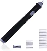 sinzau Electric Eraser Kit with 23 Eraser Refills, Battery Operated Auto Pencil Erasers for Artist Drawing, Sketching, Drafting – Black
