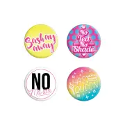 Grindstore Sashay Away Badge Pack (Set Of 4) (Multicoloured) - GR1963