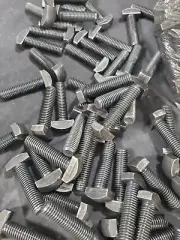 LOT OF 100 1/2-13 x 2" Square Flat Head Bolts GR 5 T Head Tool Machine Fastener