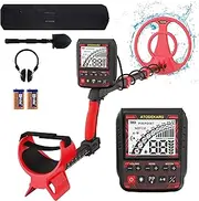 ATODEKARU Metal Detector for Adults Waterproof - Professional Higher Accuracy Gold Detector with LCD Display, Aluminum Alloy Stem5 Mode, Advanced DSP Chip 10" Coil Metal Detectors - AT022…