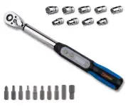 Summit Tools 3/8 inch Digital Torque Wrench, 2.21-44.24 ft-lbs Torque Range, ...