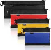 4 Pack Tool Pouch, Small Tool Bag With Zipper, 1680D Oxford Waterproof Tool With