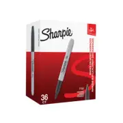 Sharpie Permanent Marker Fine Black Pack of 36 2025040