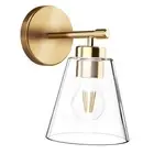 Gold Wall Sconce Lighting Fixture, Bathroom Vanity Sconces Wall 1 PACK