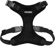 Voyager Step-in Lock Dog Harness - Adjustable Step-in Vest Harness for Small and Large Dogs - Black, X-Small