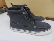 NEW NO BOX Sperry Men 11.5 Bahama Storm High Top Gray Suede Sneakers Top Sider