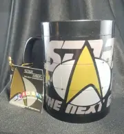 Star Trek The Next Generation Plastic Slider Puzzle Mug NWT 1998
