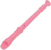 LIGIGWASH Descant Recorder Flute Pink Beginner Wind Instrument for Music Education Develops Hand Flexibility and Coordination Tone Production