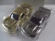 Skyline Gt-R Racing R33 Japan Gold And Silver Plating 2 Units Minicar