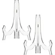 2 Pieces, 9.8 Inches Clear Acrylic Easels Display Stands/Plate Stands for Dis...