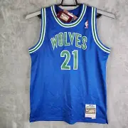 Mens Mitchell & Ness Timberwolves Kevin Garnett 21 Rookie Jersey Size XL 18/20
