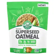 Manitoba Harvest, Instant Superseed Oatmeal, Apple & Cinnamon, 5 Packs, 1.8 oz (51 g) Each