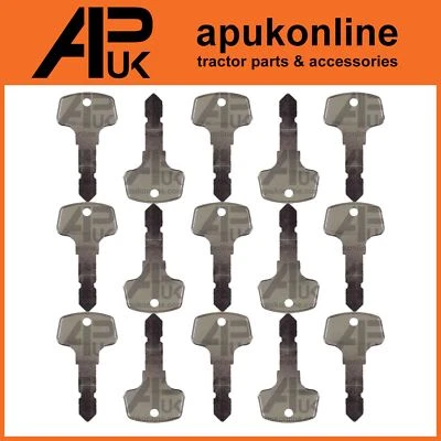 15x Ignition Keys for Kubota B Series Backhoe Loader Case New Holland Tractor