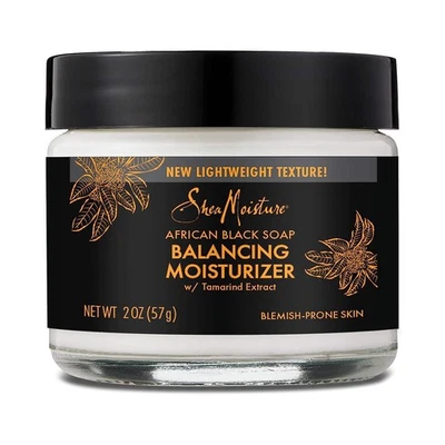 NEW - Shea Moisture - African Black Soap - Balancing Moisturizer