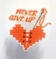 Needle Minder for Cross Stitch Needle Keep Magnetic Never Give Up