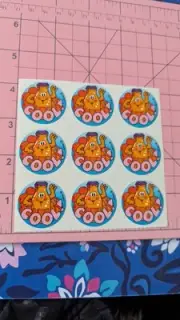 Vintage Trend Scratch N Sniff Stinky Stickers Orange Cool Partial Sheet