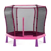Plum Play AU 7ft Junior Jumper Trampoline Springsafe Enclosure Ages 3-7y - Pink