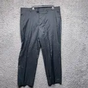 Perry Ellis Dress Pants Mens Gray 40 29 Stretch Flat Front Formal