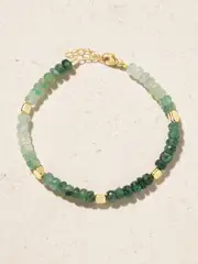 [JIA JIA] JIA JIA - Jumbo 14-karat Gold Emerald Bracelet - Green - One size One size Green