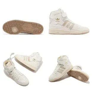 【adidas 愛迪達】休閒鞋 Forum 84 HI 男鞋 女鞋 米白 奶茶 高筒 復古 三葉草 愛迪達(GW1905)