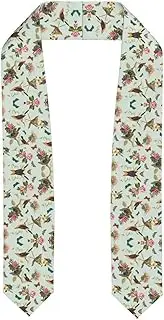[SKKNT] Bird Pattern Print Graduation Shawl Stole For Academic Commencements Honor Sash Congratulations Gift