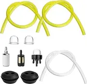 MKVAXR Universal Fuel Line Hose Tube, Fuel Primer Bulb, Fuel Filters Oil Pipe Hose Washer Tank Seal Grommet Accessories, for Mower Strimmer, Garden Machine Fitting Car Fuel Return Line Hose