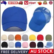 Trucker Cap Plain Hat Snapback Mesh Baseball Hip Hop Adjustable Cap Mens/Womens