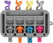 Activity Board for Kids,Sensory Board Toy - Silicone Soft Plug-in Toys for Home School Kindergarten, Interactive Playing Activity
