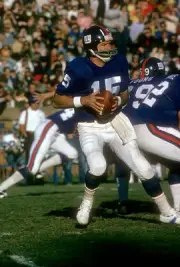 Quarterback Craig Morton New York Giants drops back to pass v the- 1974 Photo