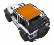 SpiderWebShade Mesh Bikini Top-Orange, for Jeep JL 2dr.; SWS-SHDTOP-01-JL2D-ORG