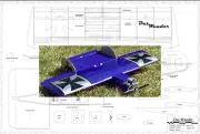 Das Wunder 1/2A Sport Model 25" WS RC Airplane Plans & Templates Printed