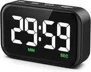 Newest AMIR Digital Timer, 3.5in Visual Timer Accurate Kitchen Timer, Magnetic Countdown Timer Volume Adjustable for Cooking Fitness Baking Learning Teaching Children Elderly, Black