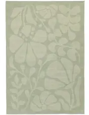 [Miss Amara] Sabel Botanical Washable Rug in Green