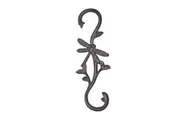 Mr Gecko Cast Iron Hand Made 1 Hook Dragonfly Hanger Antique Rust