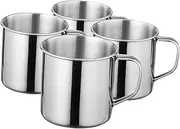IMIKEYA 4pcs Drinking Cups with Ergonomic Handle Mini Travel Mug for Home and Outdoor Easy to Clean Wide Mouth Design Safe and Convenient