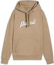 [PUMA] ESS+ Script Women's Hoodie Comfort Beige Small