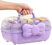 3 Layer Hair Accessories Organizer Box,Hair Bow Storage Box, Multipurpose With Handle,Craft Storage With Compartments For Nail, Hair Accessories, Sewing Supplies, Makeup, Art Supply
