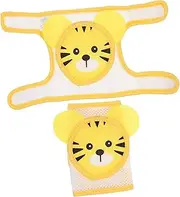 [Healeved] Face Scratch Gloves Leg Warmers - Crawling Pads for Leg Warmers Pants with Pads Belly Warmer Pads for Babies Supplies Protector Blended