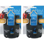 2PK Valco Baby Universal Bevi Buddy Storage 1.5L Cup Holder for Pram/Stroller BK