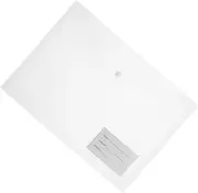 BCOATH 20pcs Transparent Plastic Folders Document Envelopes with Snap Closure for Office Capacity Clear Pouch for Organization